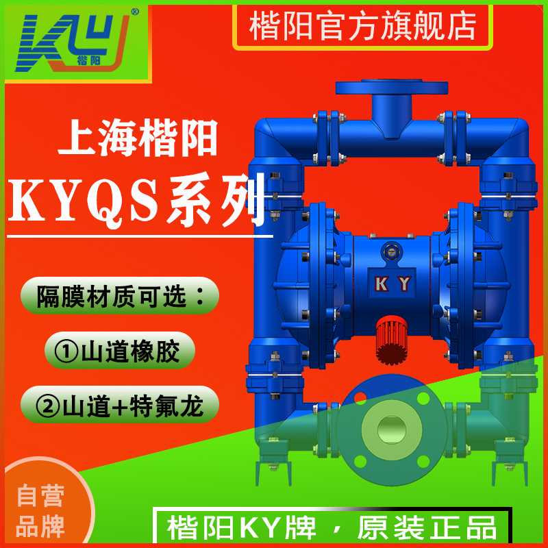 KYQS50LC鋼襯四氟氣動隔膜泵3