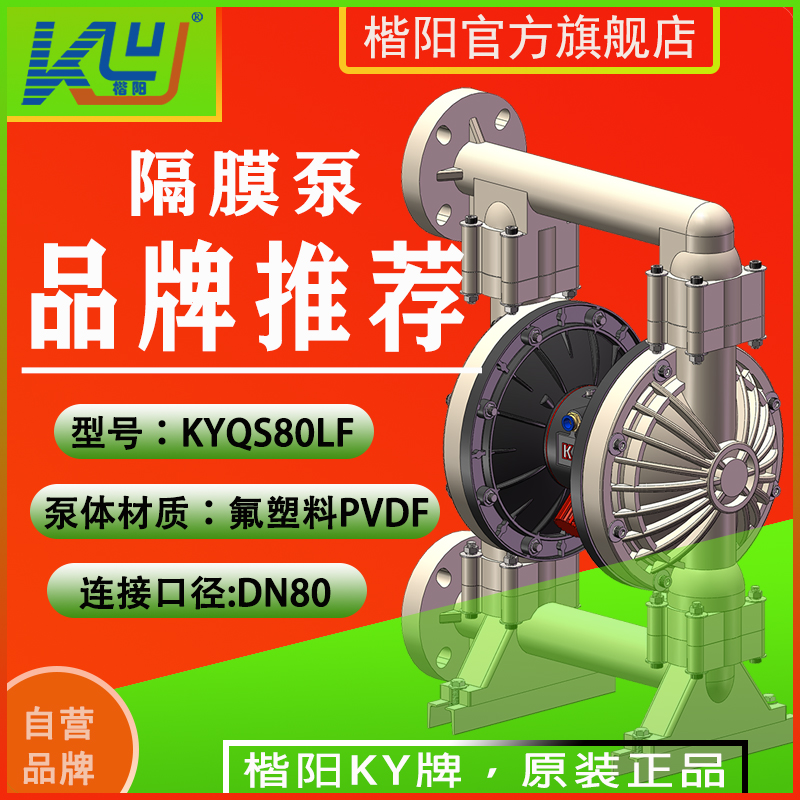 KYQS80LF全氟PVDF氣動(dòng)隔膜泵2