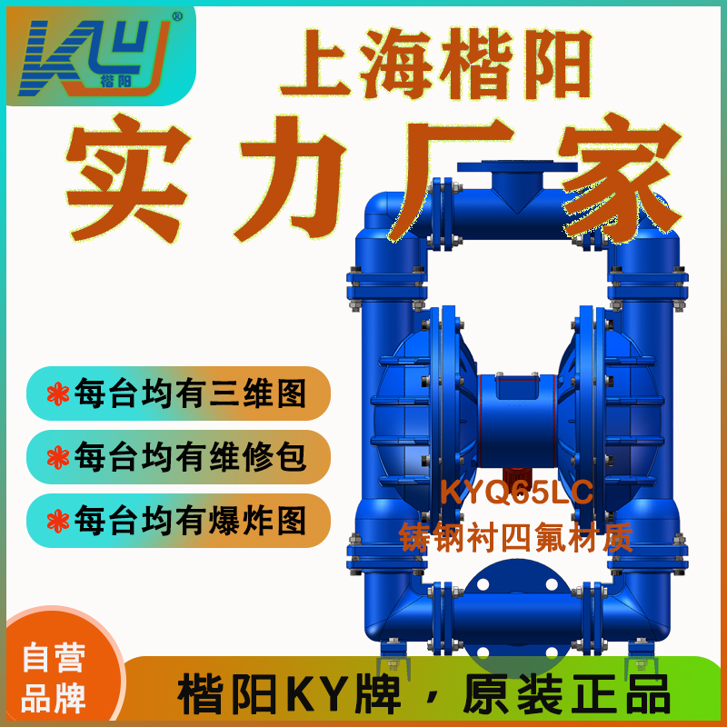 KYQ65LC內襯四氟氣動隔膜泵2