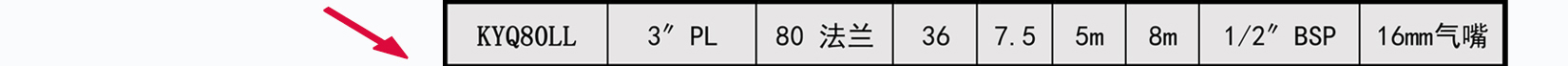 KYQ80鋁合金氣動隔膜泵詳細參數(shù)